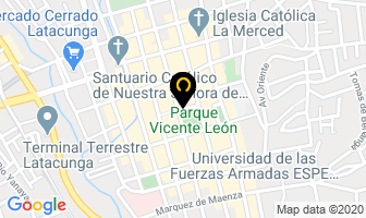 Mapa de Sansur Importaciones Y CompaÑia en Latacunga