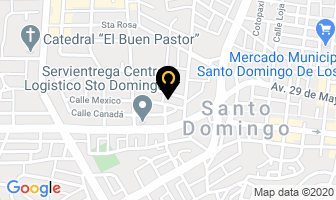 Mapa de Servicio Electrico Electrocar en Santo Domingo