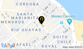 Mapa de Sirenis Hostal en Manta