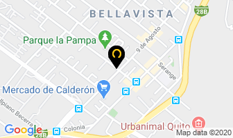 Mapa de Taller De Bicicletas Prado en Quito