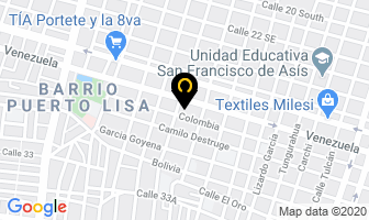 Mapa de Taller Eletronico Y Refrigeracion Cruz en Guayaquil