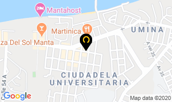 Mapa de Tapiceria Central en Manta