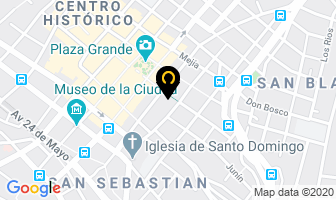 Mapa de Teatro Bolivar en Quito