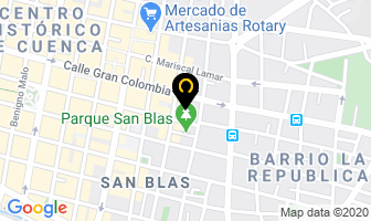 Mapa de Terapia Fisica Y Rehabilitacion en Cuenca