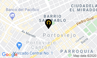 Mapa de Trajes Inglesa en Portoviejo
