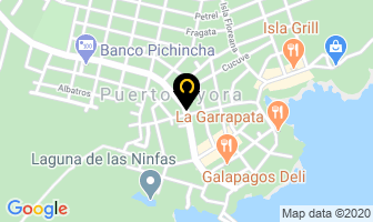 Mapa de Transporte Bayas en Puerto Ayora