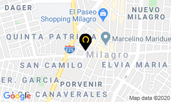 Mapa de Unidad Educativa Jerusalen en Milagro