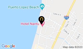 Mapa de Victor Hugo Hotel en Puerto López