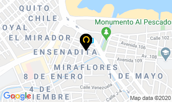 Mapa de Vidriería Viales en Manta