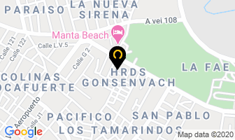 Mapa de Visprin Cía Ltda en Manta