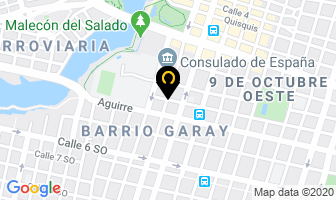 Mapa de Vulquibandas Tic - Toc en Guayaquil