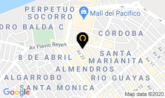 Mapa de Zona Burguer en Manta