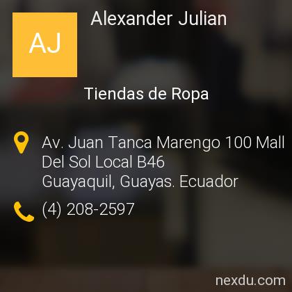 Alexander Julian en Guayaquil - Teléfonos y Dirección