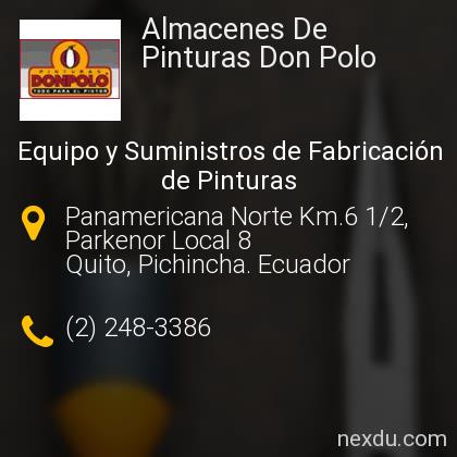 Almacenes De Pinturas Don en Quito - Teléfonos y