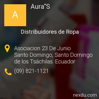 Aura“S en Santo Domingo - Teléfonos y Dirección