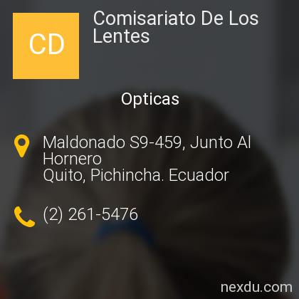 Comisariato de los online lentes