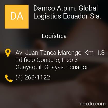 Damco A.p.m. Global Logistics Ecuador S.a. en Guayaquil