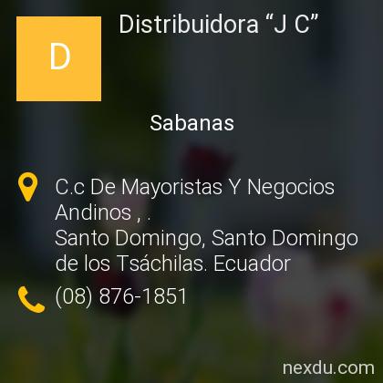 Distribuidora “J C” en Santo Domingo - Teléfonos y Dirección