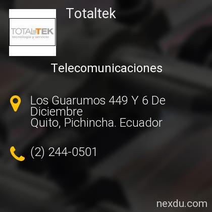 Totaltek En Quito Telefonos Y Direccion