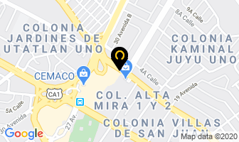 Mapa de A Y M en Ciudad de Guatemala