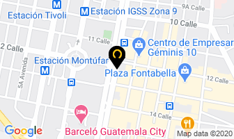 Mapa de Acredired en Ciudad de Guatemala