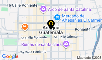 Mapa de Ahisa en Antigua Guatemala