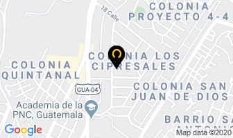 Mapa de Alberto's Pizza en Ciudad de Guatemala