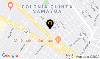 Mapa de Aluminios Sonicar, S.a. en Ciudad de Guatemala