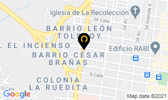 Mapa de Anptescs en Ciudad de Guatemala