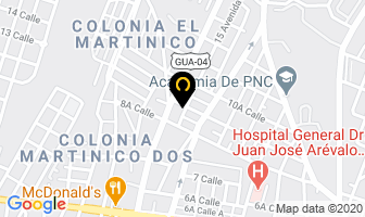 Mapa de Aplicaciones Y Colocaciones De Concreto S.a. en Ciudad de Guatemala