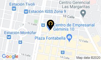 Mapa de Arcesa en Ciudad de Guatemala