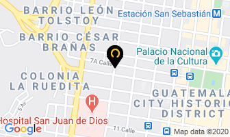 Mapa de AsociaciÓn De Consumidores Y Usuarios De Guatemala en Ciudad de Guatemala