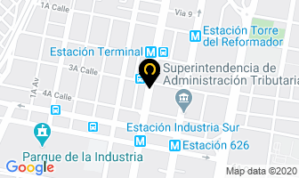 Mapa de Auto Partes en Ciudad de Guatemala