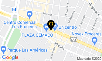 Mapa de Bac Valores en Ciudad de Guatemala