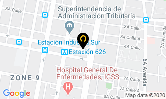 Mapa de Banco De Sangre Privado Dr. Carlos Moscoso en Ciudad de Guatemala