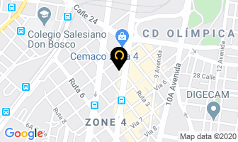 Mapa de Banco G & T Continental en Ciudad de Guatemala