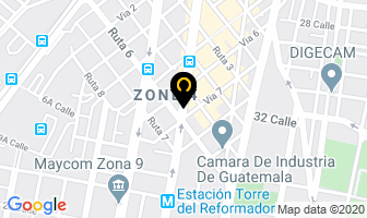 Mapa de Banco Inmobiliario S.a. en Ciudad de Guatemala
