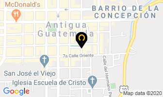 Mapa de Banrural en Antigua Guatemala