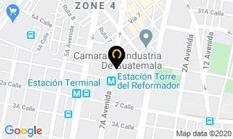 Mapa de Baterias Deca en Ciudad de Guatemala