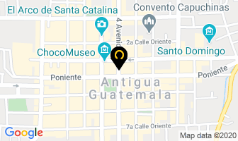 Mapa de Bodhi en Antigua Guatemala