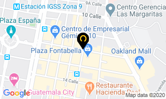 Mapa de Burger King en Antigua Guatemala