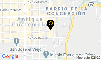Mapa de Cafe Sky en Antigua Guatemala