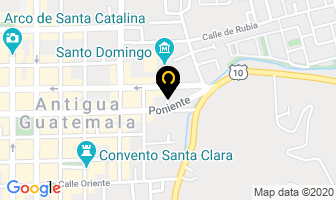 Mapa de Cafe Sol en Antigua Guatemala