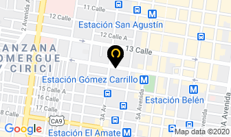 Mapa de Casa Carmel en Ciudad de Guatemala