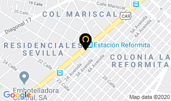 Mapa de Casa Hermes en Ciudad de Guatemala