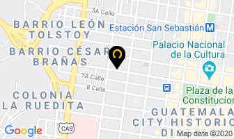 Mapa de Casa JardÍn en Ciudad de Guatemala