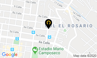 Mapa de Centro Gastrico en Quetzaltenango
