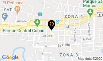 Mapa de Centro Medico Galeno en Cobán