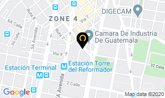 Mapa de Cien Bodegas en Guatemala