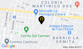 Mapa de Clinicas Candelaria en Ciudad de Guatemala
